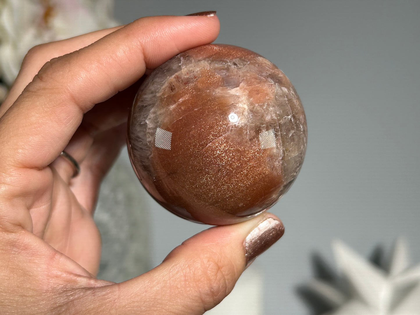 Confetti Sunstone Sphere (1.9", 49mm)