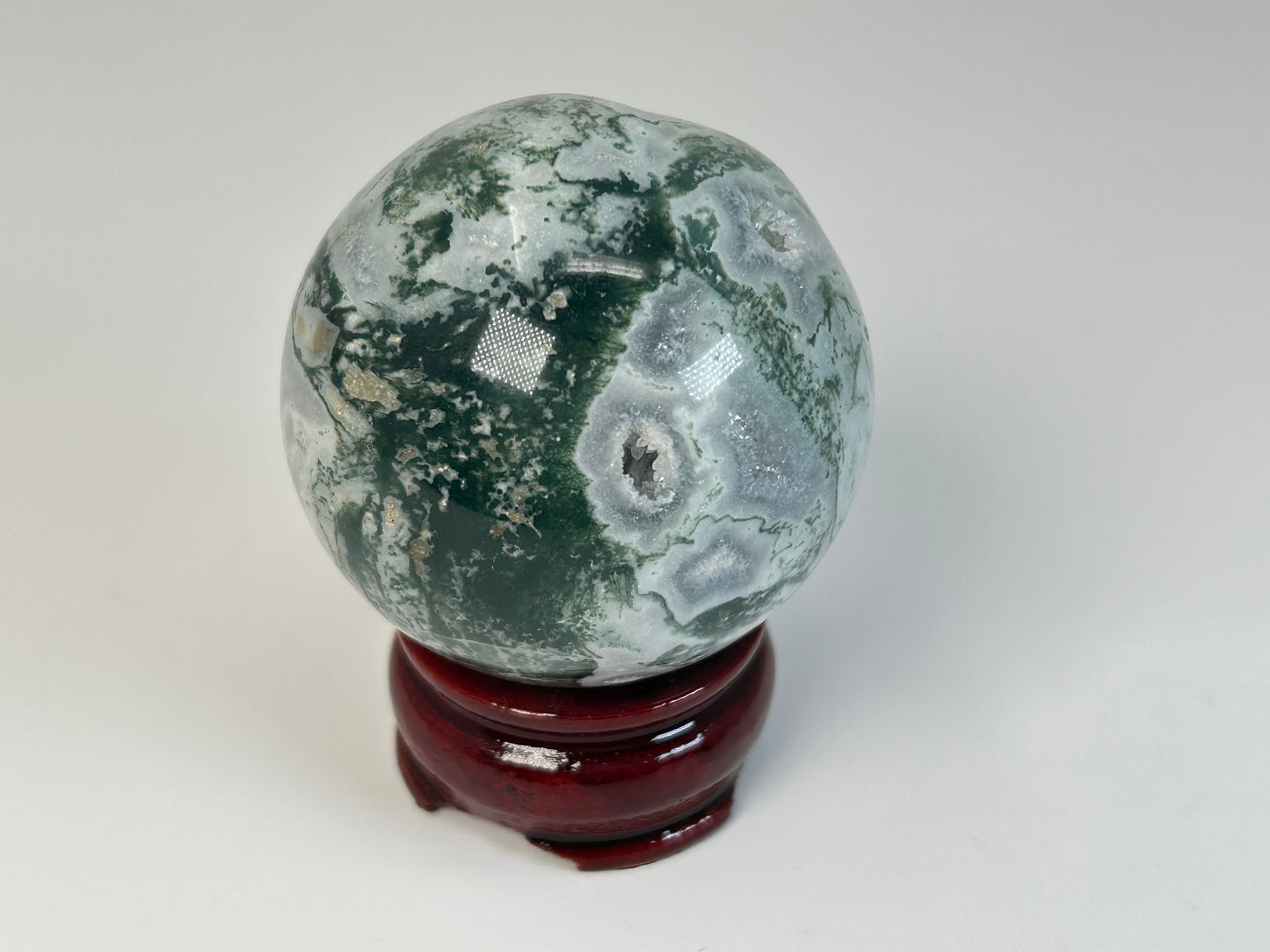 Moss Agate Sphere (2.3", 59mm)