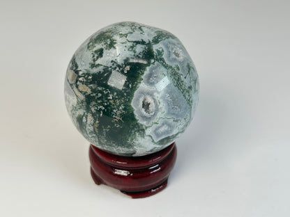 Moss Agate Sphere (2.3", 59mm)