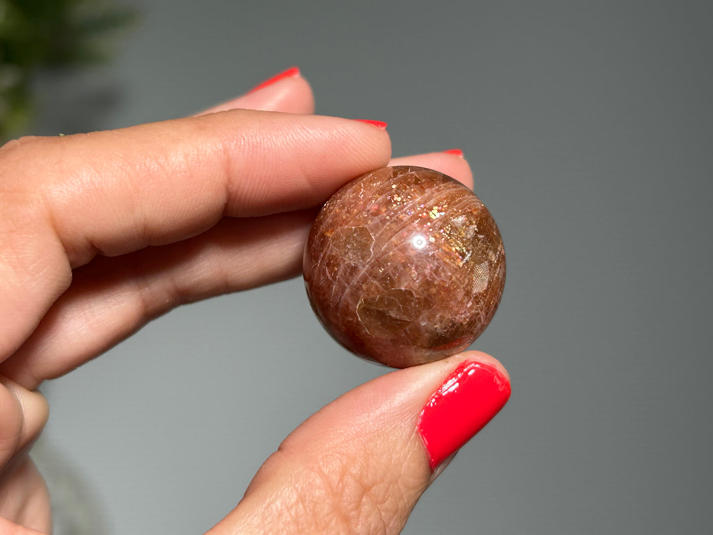 Confetti Sunstone Sphere (1", 26mm)