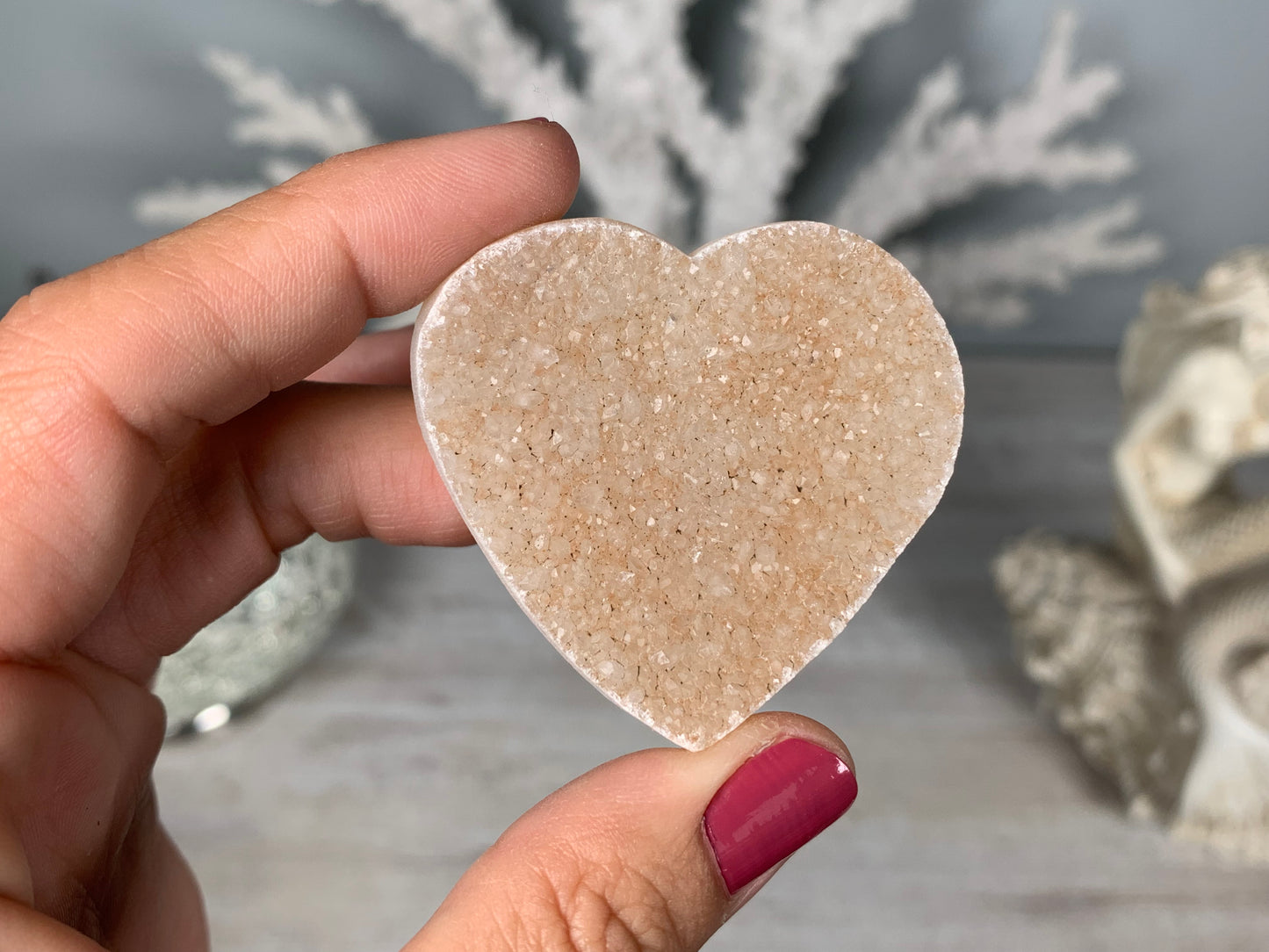 Druzy Heart (4-5 cm)