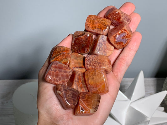 Tumbled Fire Agate