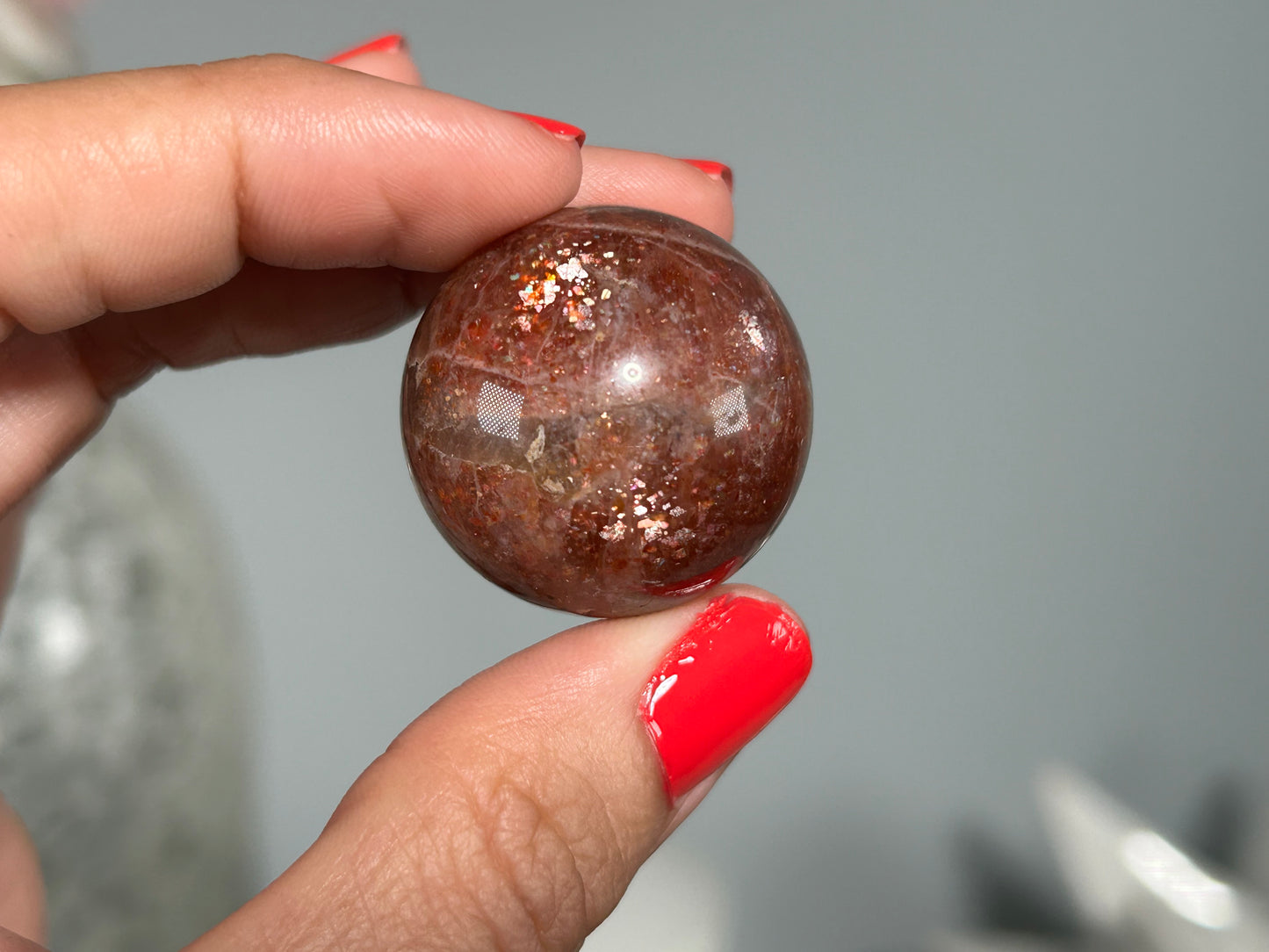 Confetti Sunstone Sphere (1.1", 28mm)