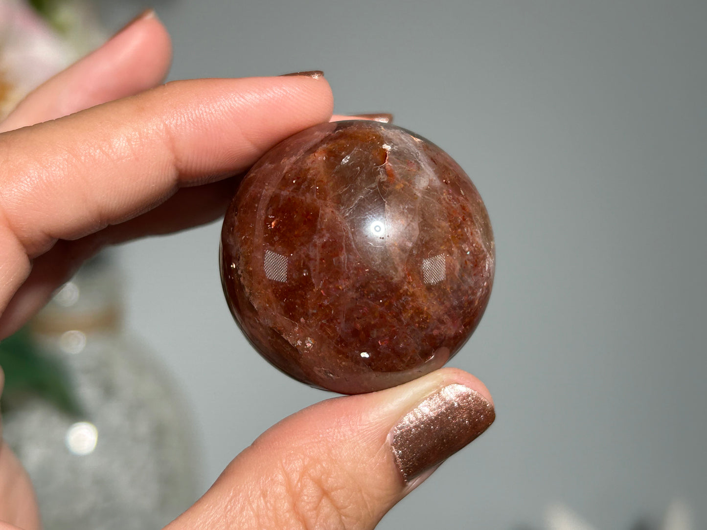 Confetti Sunstone Sphere (1.5", 36mm)