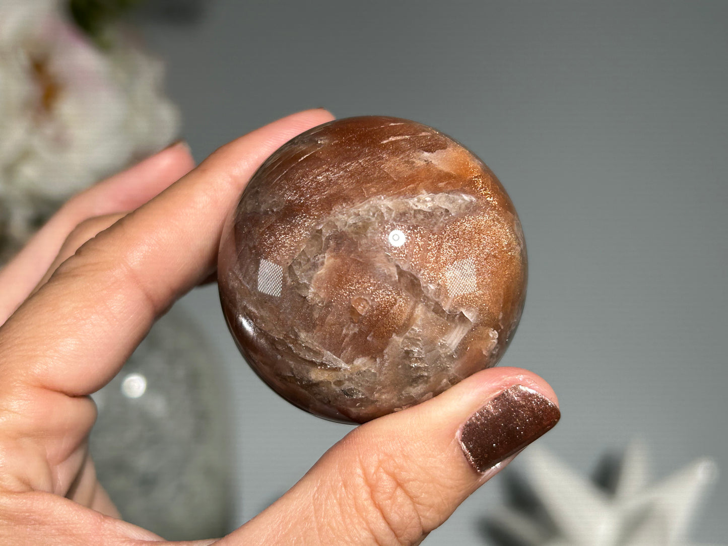 Confetti Sunstone Sphere ( 1.8", 47mm)