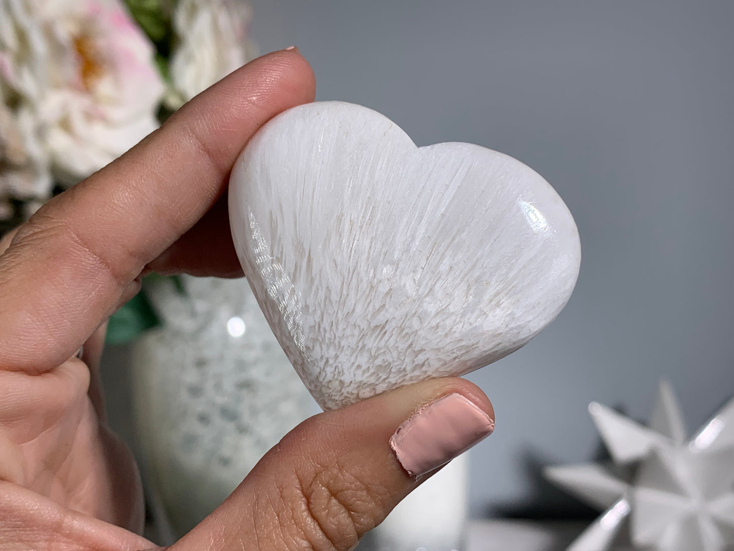 Small Scolecite Heart