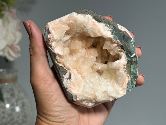 Pink Stilbite Cluster (3.5", 88mm)