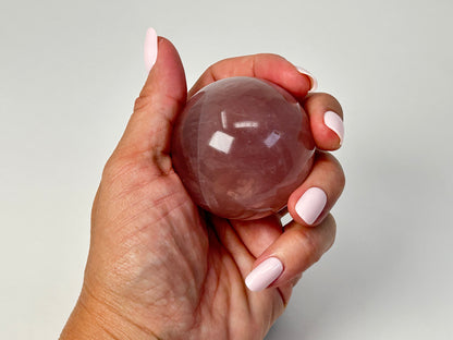 Star Rose Quartz Sphere (2", 50mm)