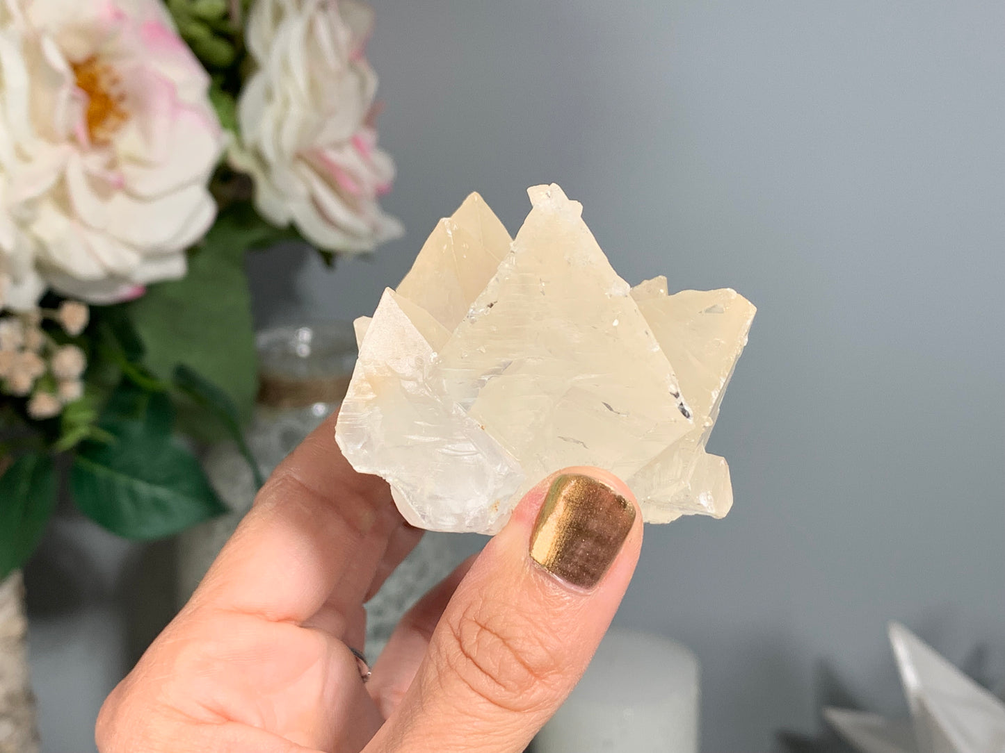 Natural Premium Calcite Flower (2.5", 63mm)