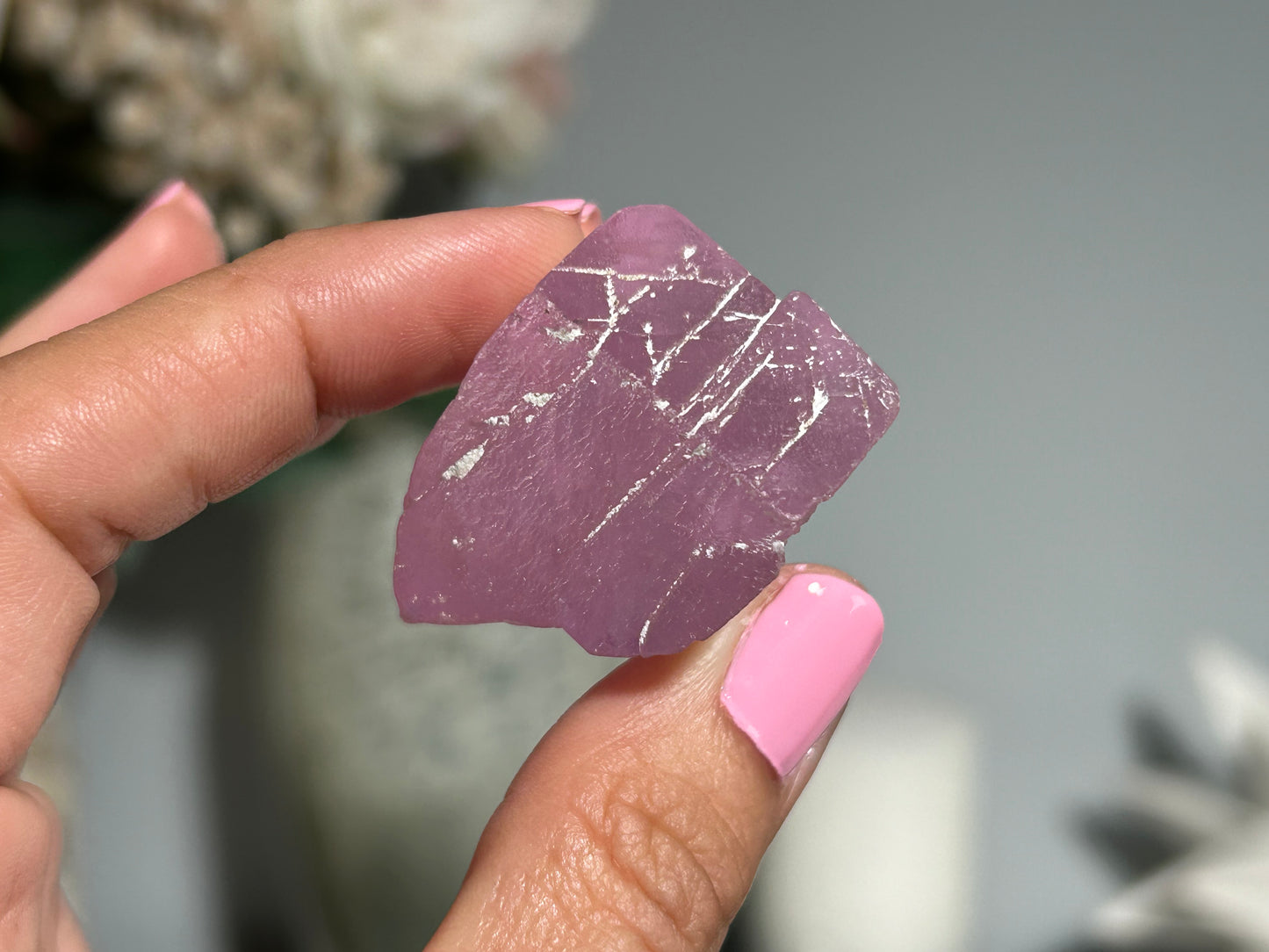 Natural Purple Kunzite Point (1.4", 35mm)