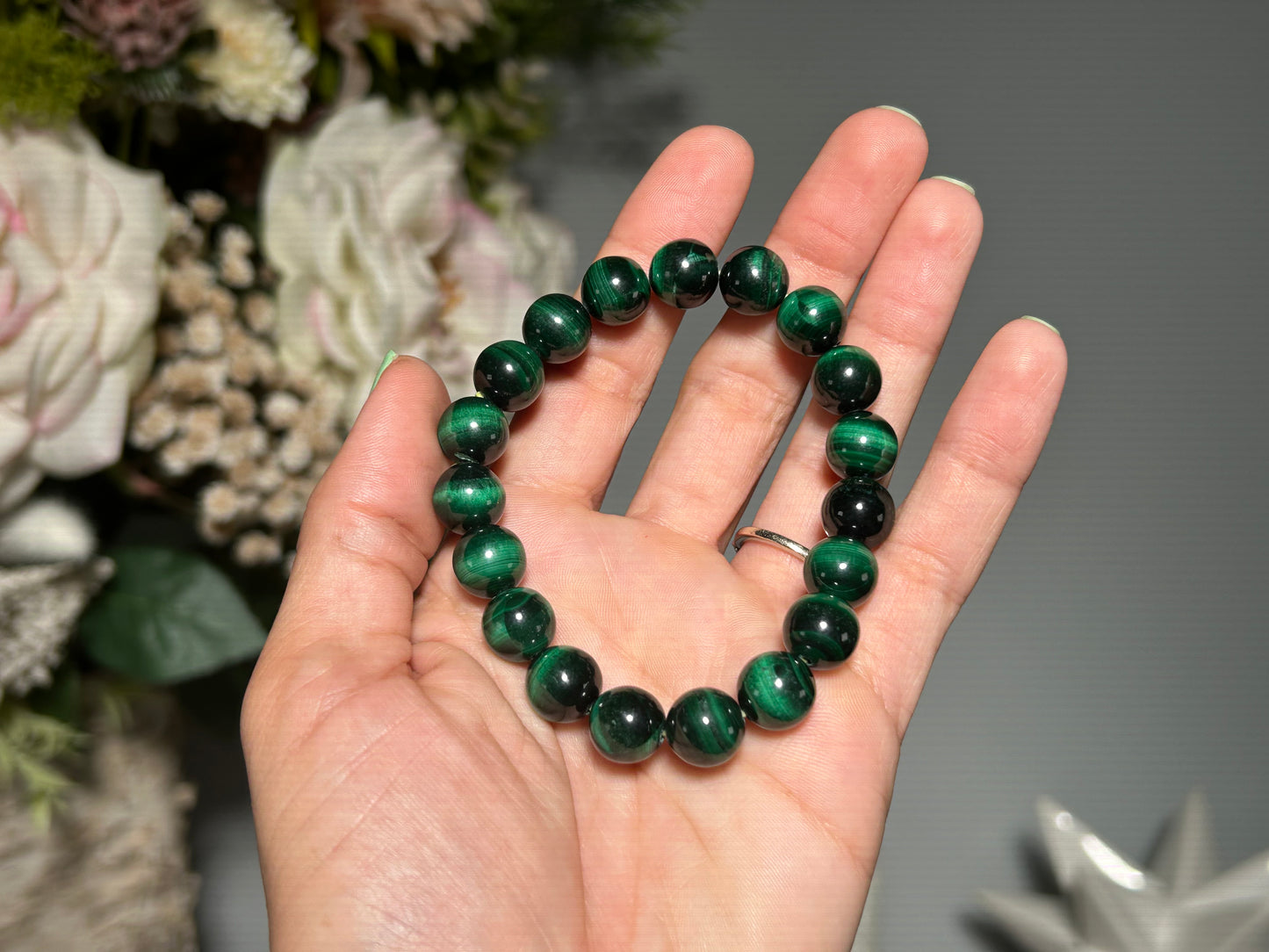 10mm Velvet Malachite Bracelet