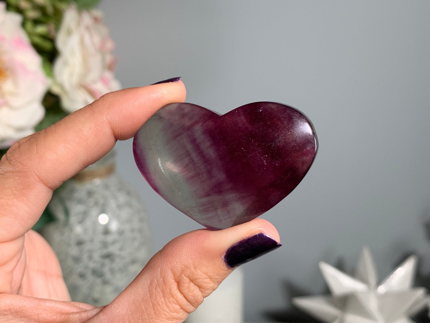 Medium Fluorite Heart