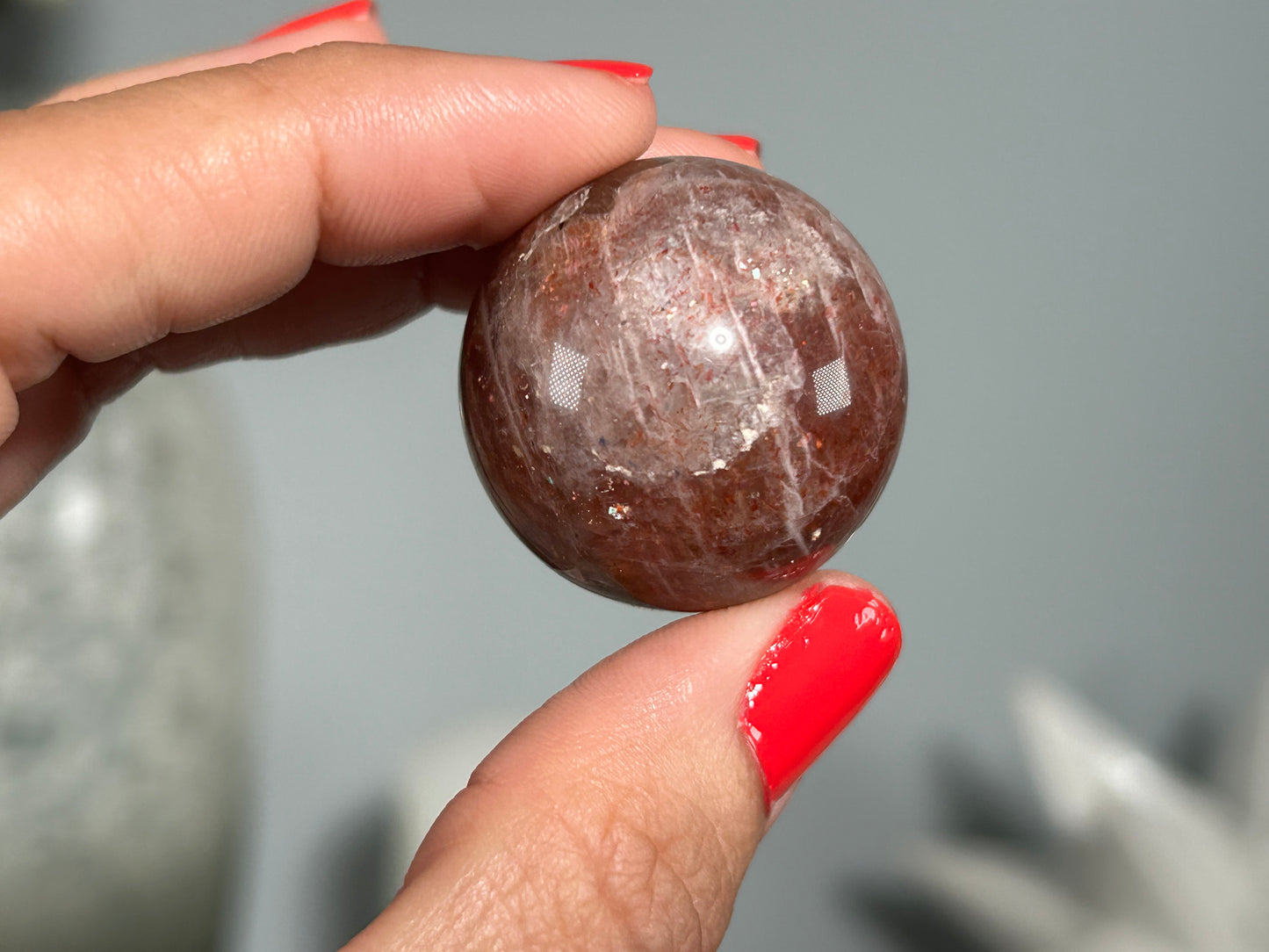 Confetti Sunstone Sphere (1.1", 29mm)