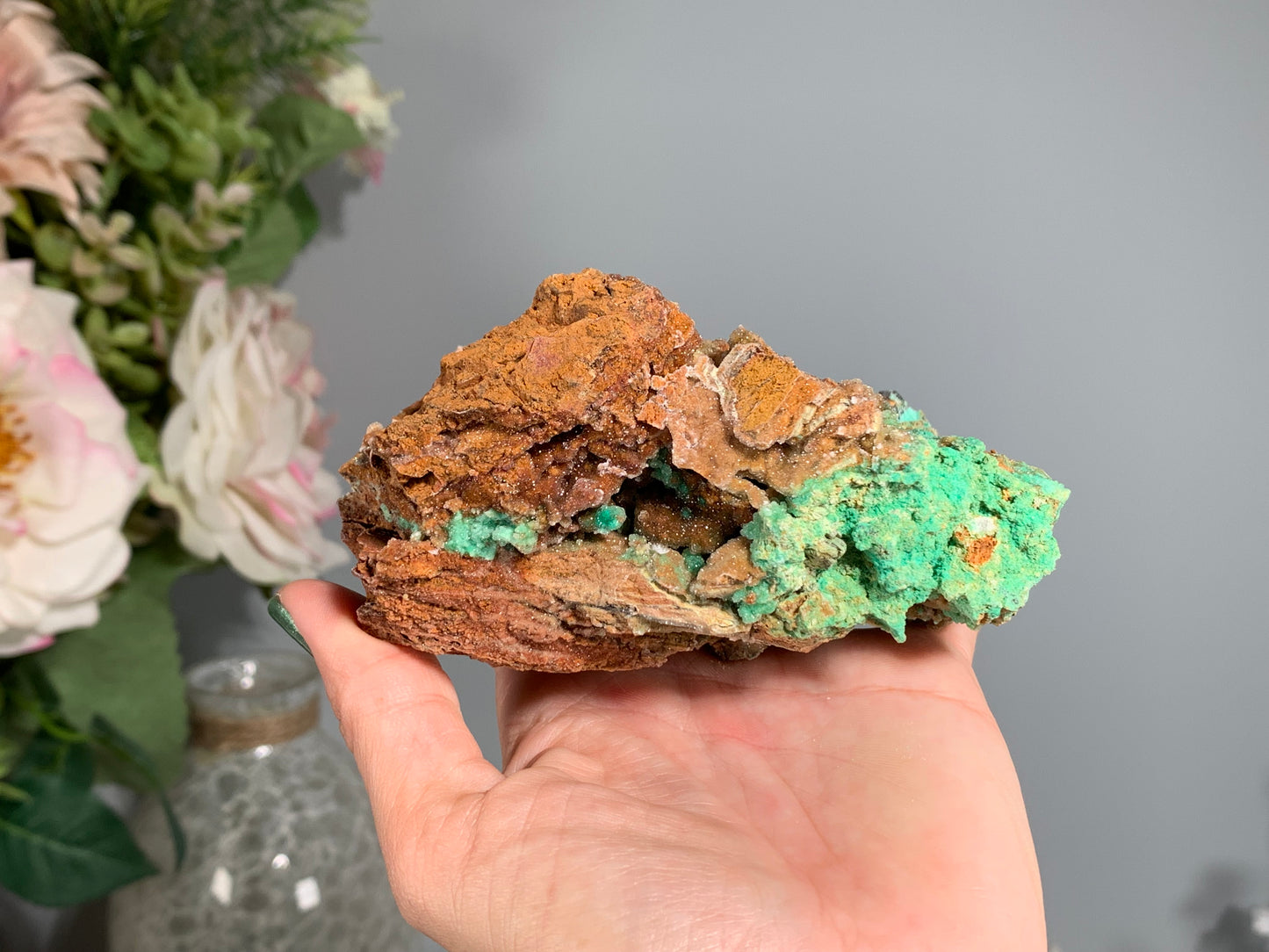 Druzy Chrysoprase (4.25", 108mm)