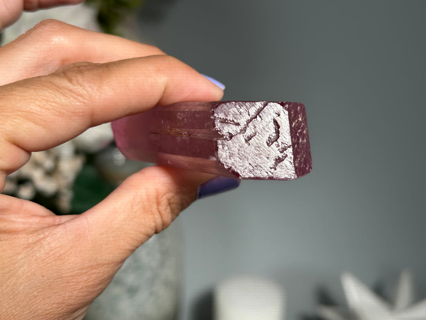 Natural Purple Kunzite Point (2.9", 75mm)