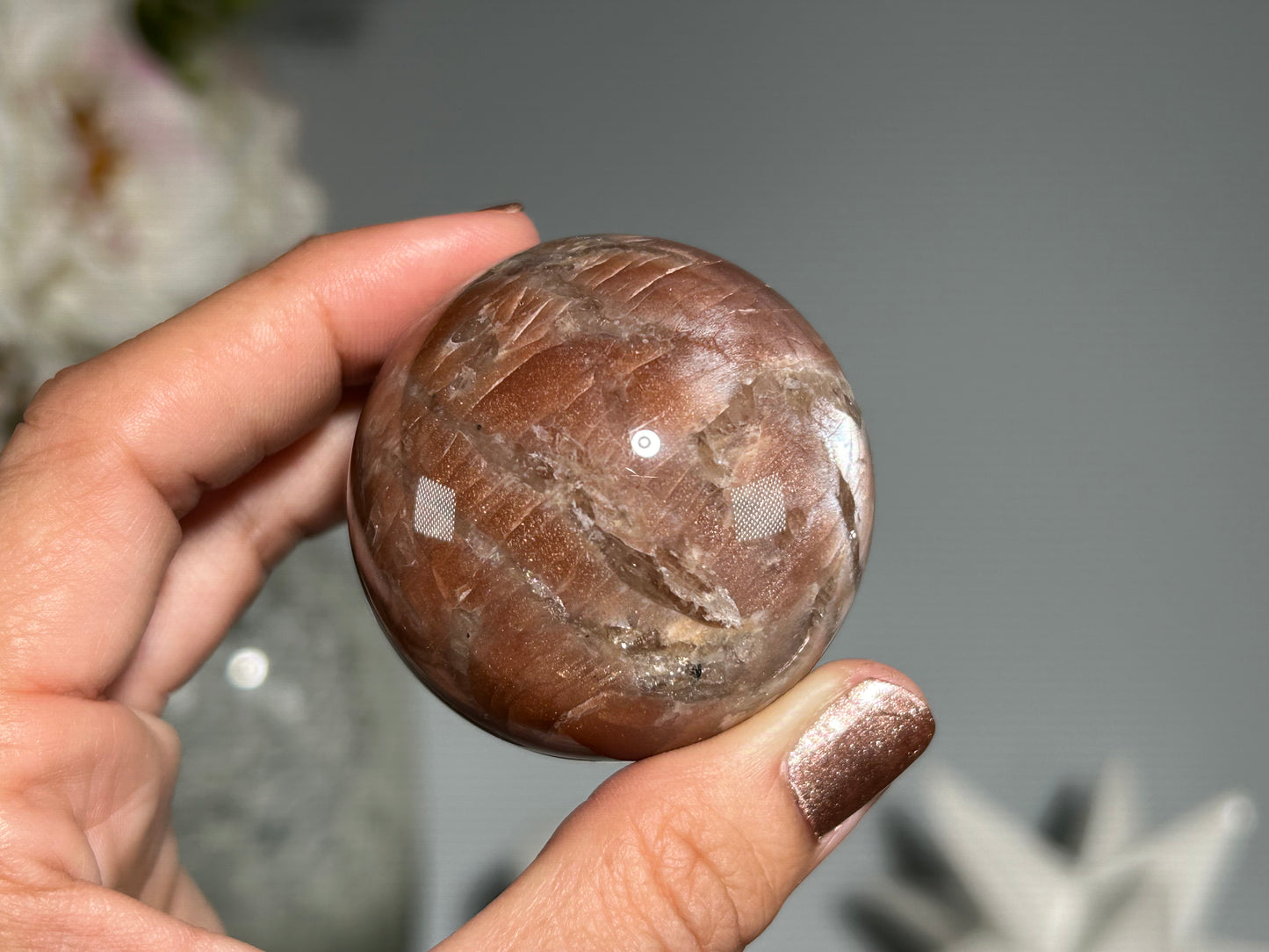 Confetti Sunstone Sphere ( 1.8", 47mm)