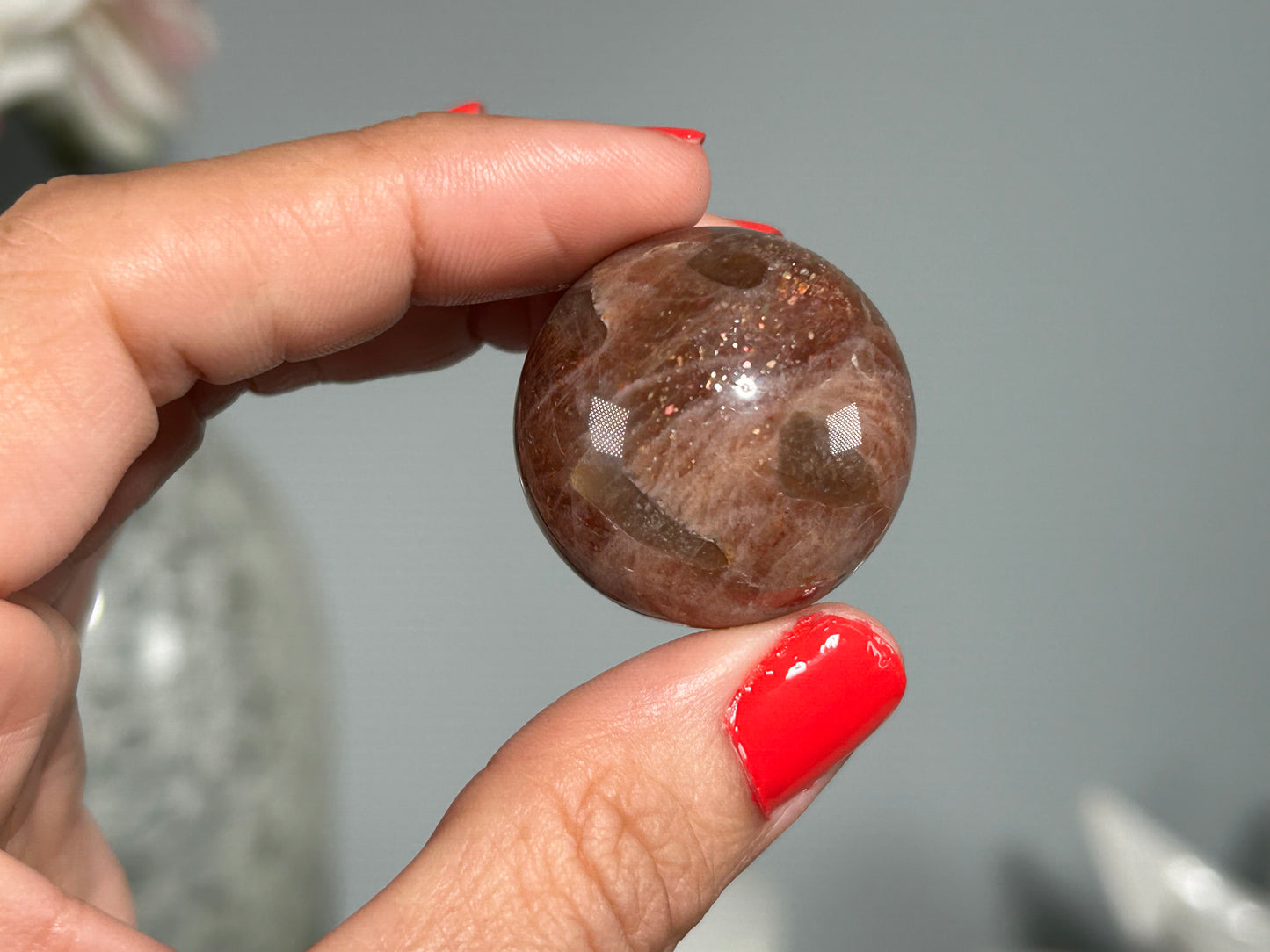 Confetti Sunstone Sphere (1.1", 29mm)