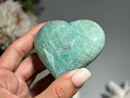 Amazonite Heart (2.6", 66mm)