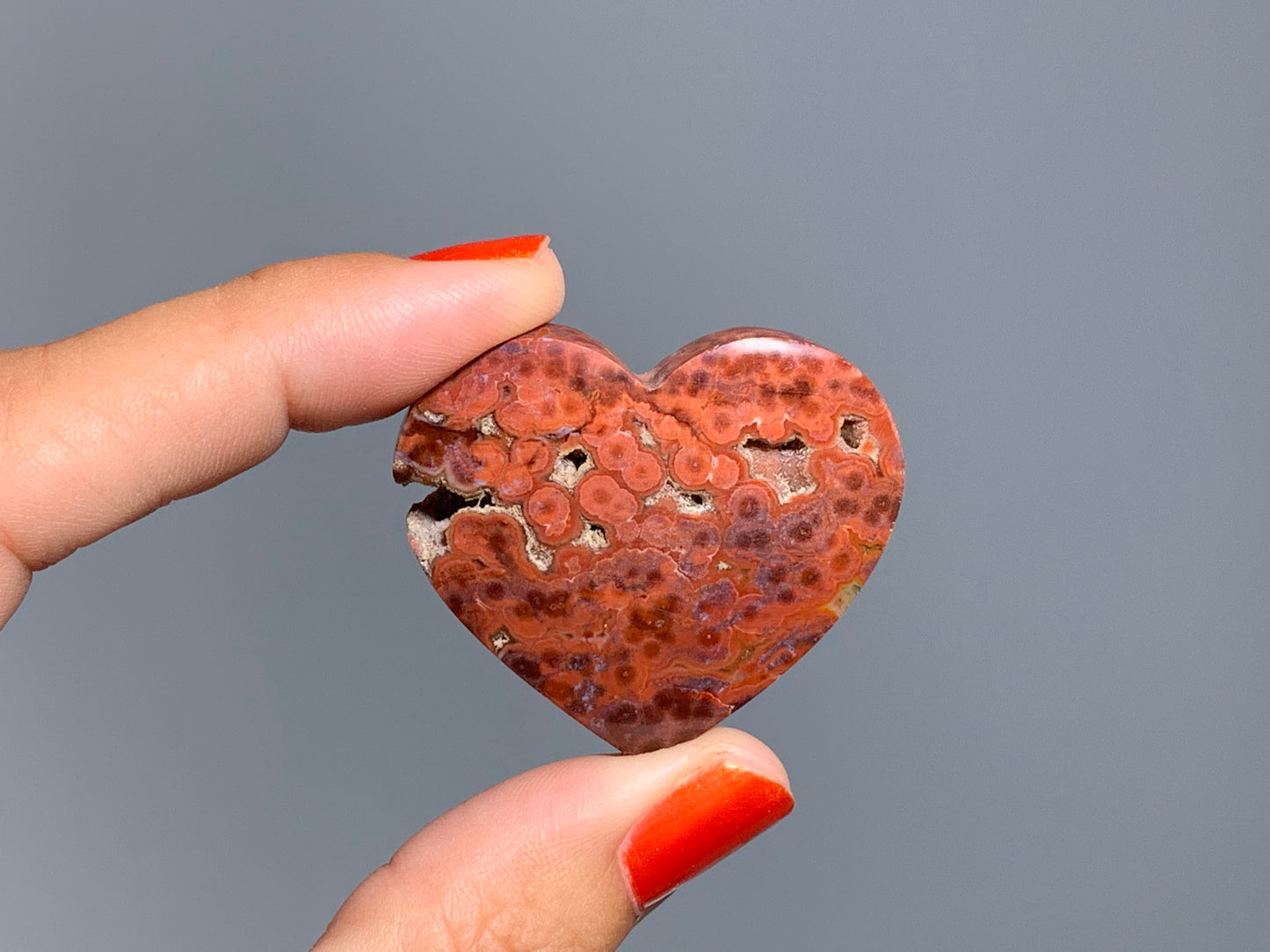 Red Ocean Jasper Heart