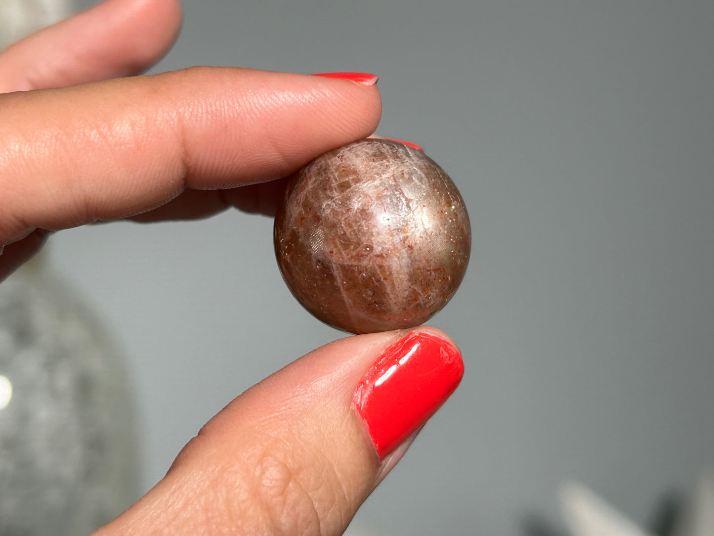 Confetti Sunstone Sphere (0.9", 22mm)