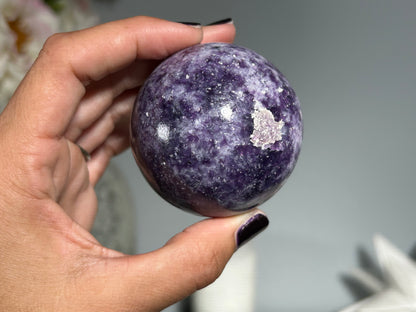 Lepidolite Sphere (2.2", 56mm)