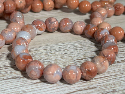 10mm Pink Agate Bracelet