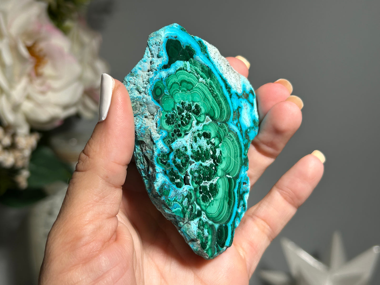 Malachite Chrysocolla Slab (3.4", 87mm)