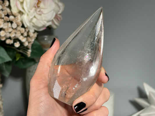 Smoky Quartz Flame (4.5", 114mm)