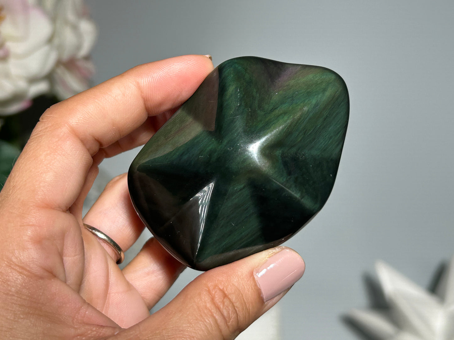 Rainbow Obsidian Star (2.7", 68mm)