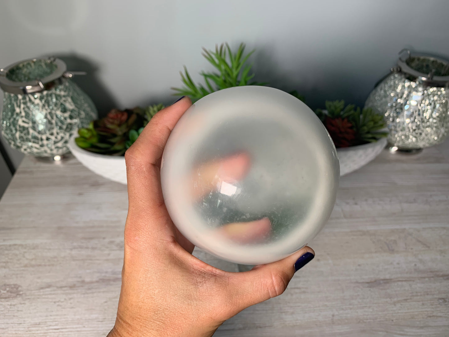 Selenite Sphere (3.75-4" 9-10cm)