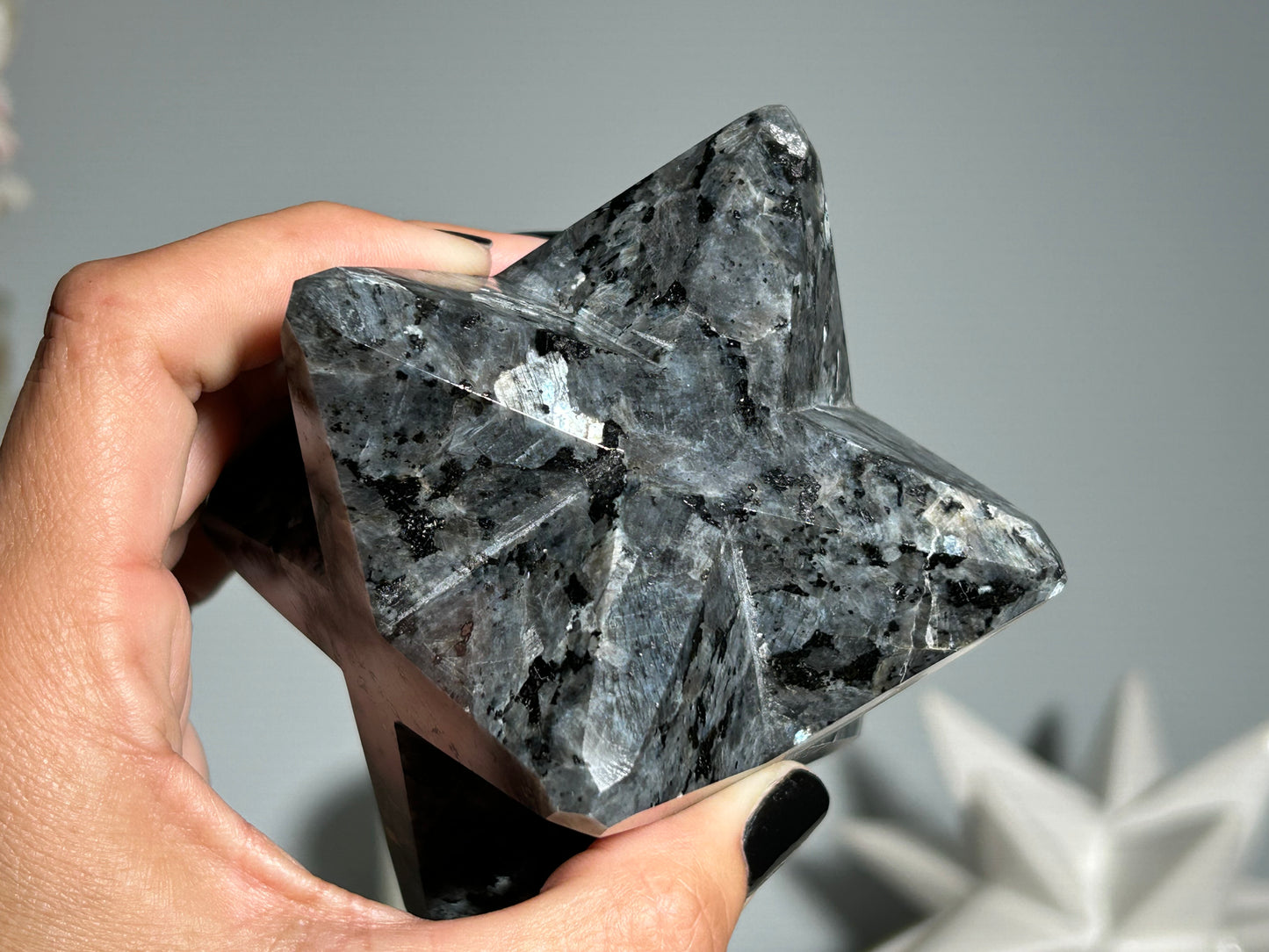Larvikite Merkaba (3.4", 85mm)