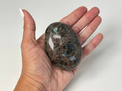 Brown Larvikite Palm Stone (2.9", 74mm)