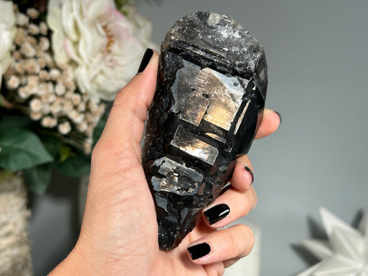 Smoky Elestial Quartz (4.5", 116mm)