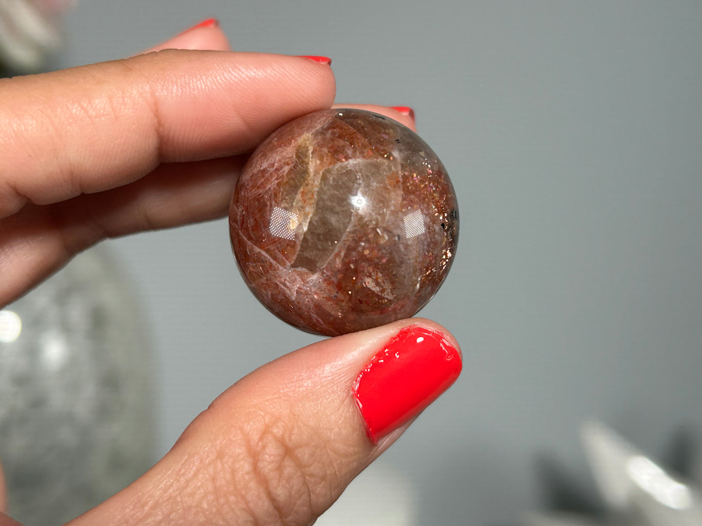 Confetti Sunstone Sphere (1.1", 28mm)