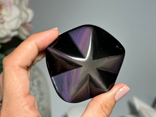 Rainbow Obsidian Star (2.5", 64mm)