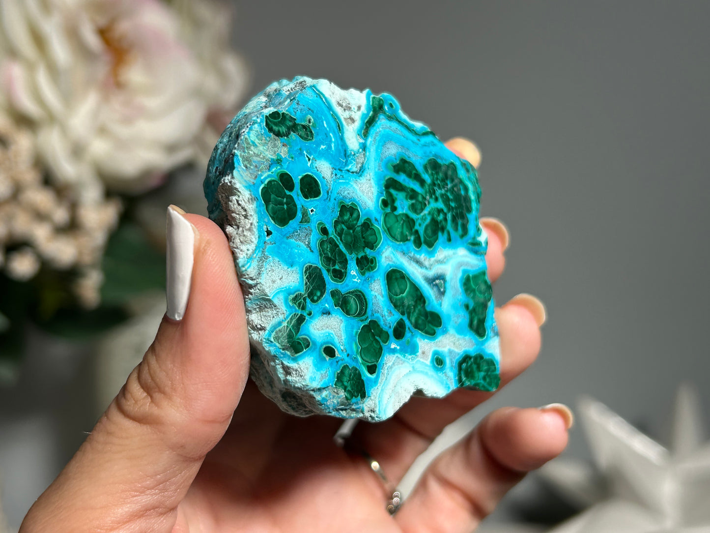 Malachite Chrysocolla Slab (2.6", 67mm)