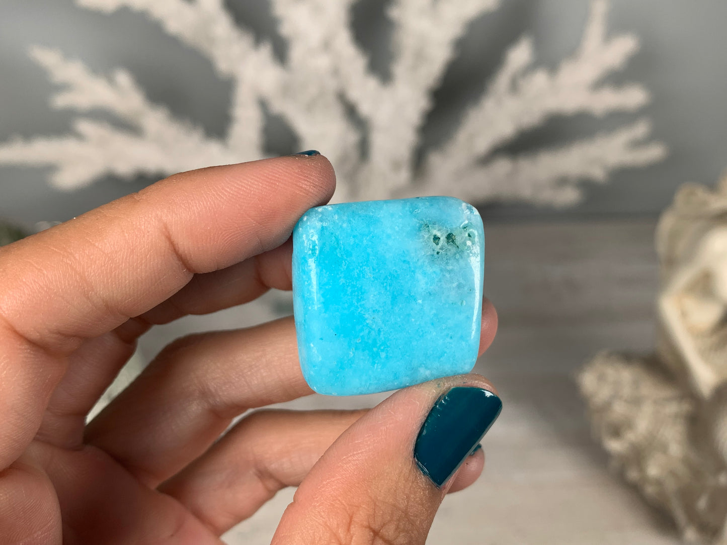 Tumbled Blue Aragonite