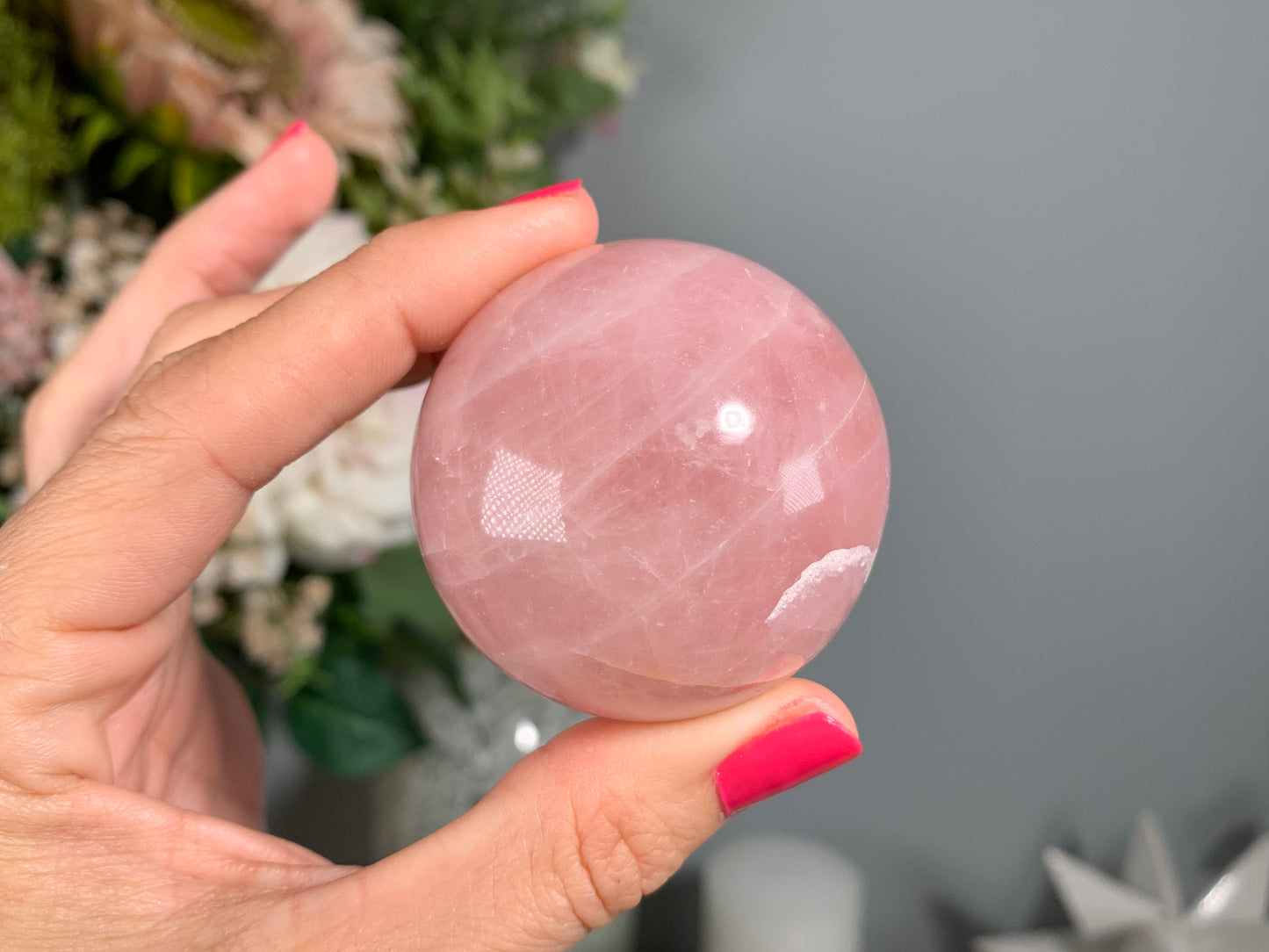 Rose Quartz Sphere (1.8-1.9" 45-49mm)