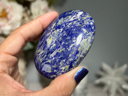 Lapis Lazuli Palm Stone (2.9", 73mm)