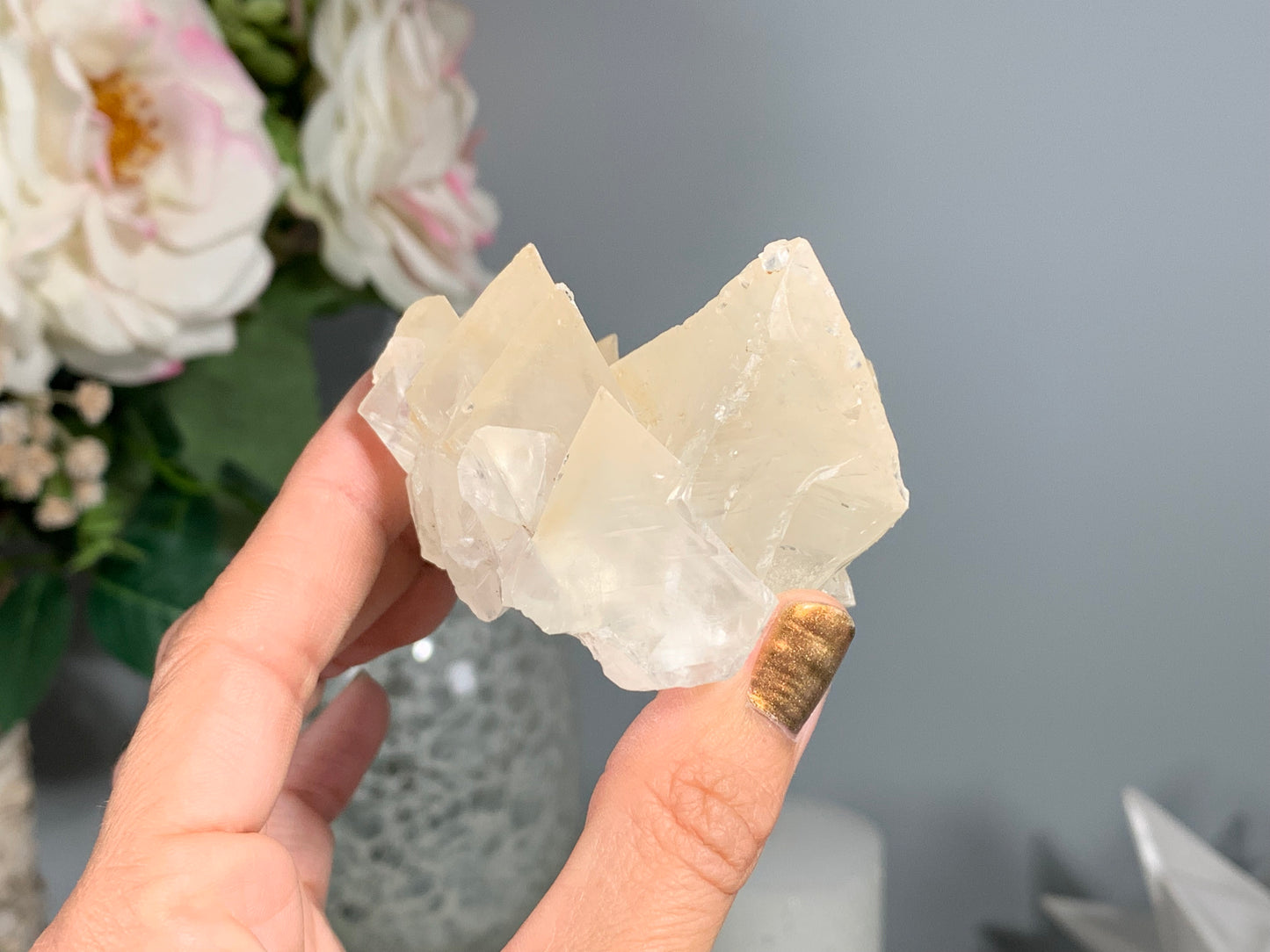 Natural Premium Calcite Flower (2.5", 63mm)