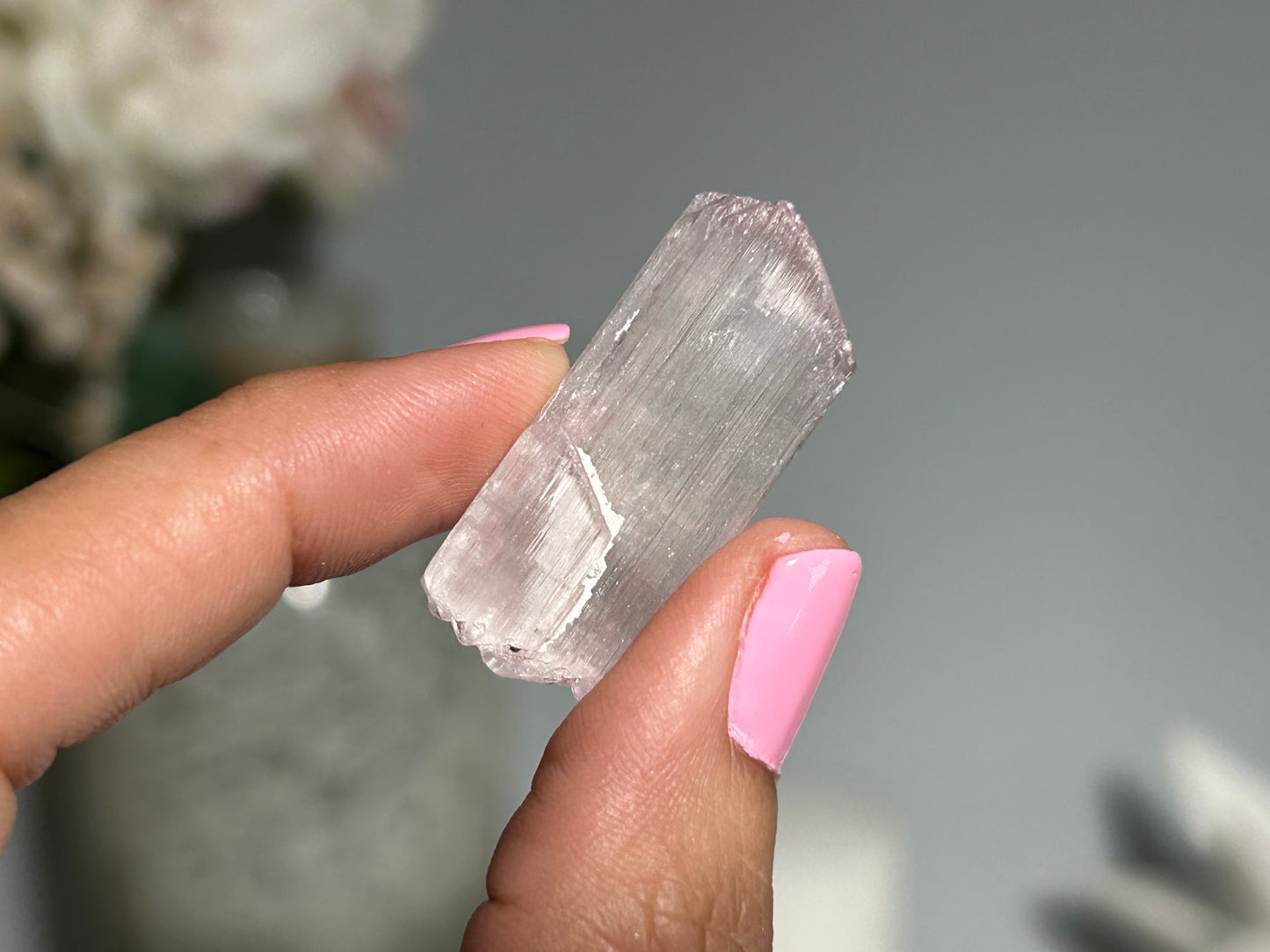 Natural Purple Kunzite Point (1.3", 34mm)