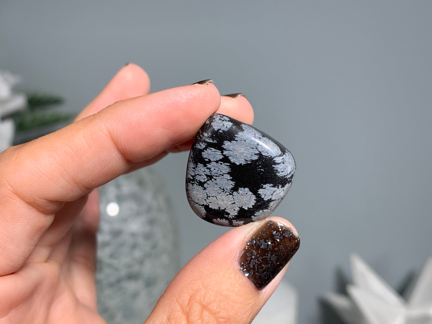 Tumbled Snowflake Obsidian Large