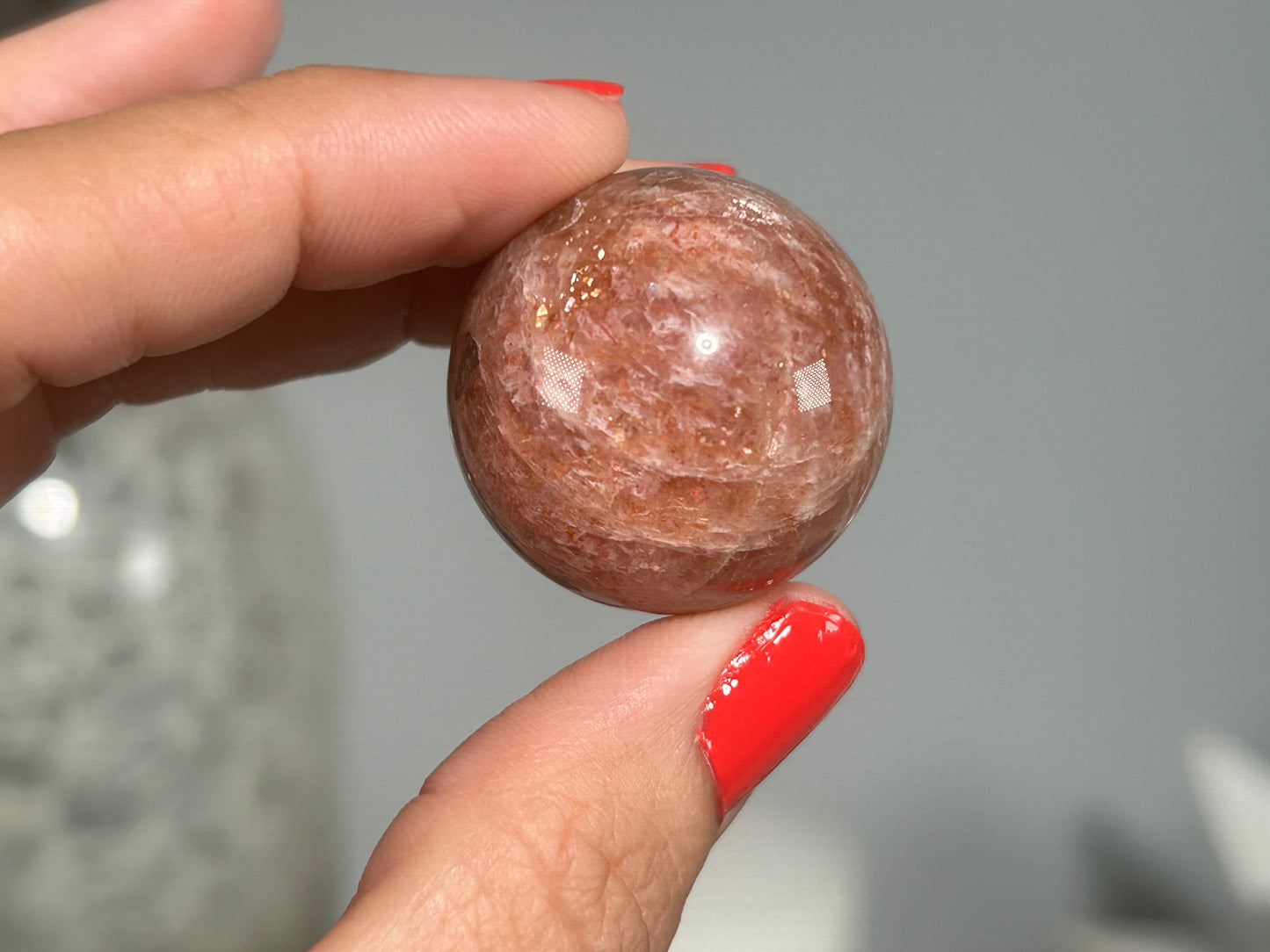 Confetti Sunstone Sphere (1.1", 28mm)