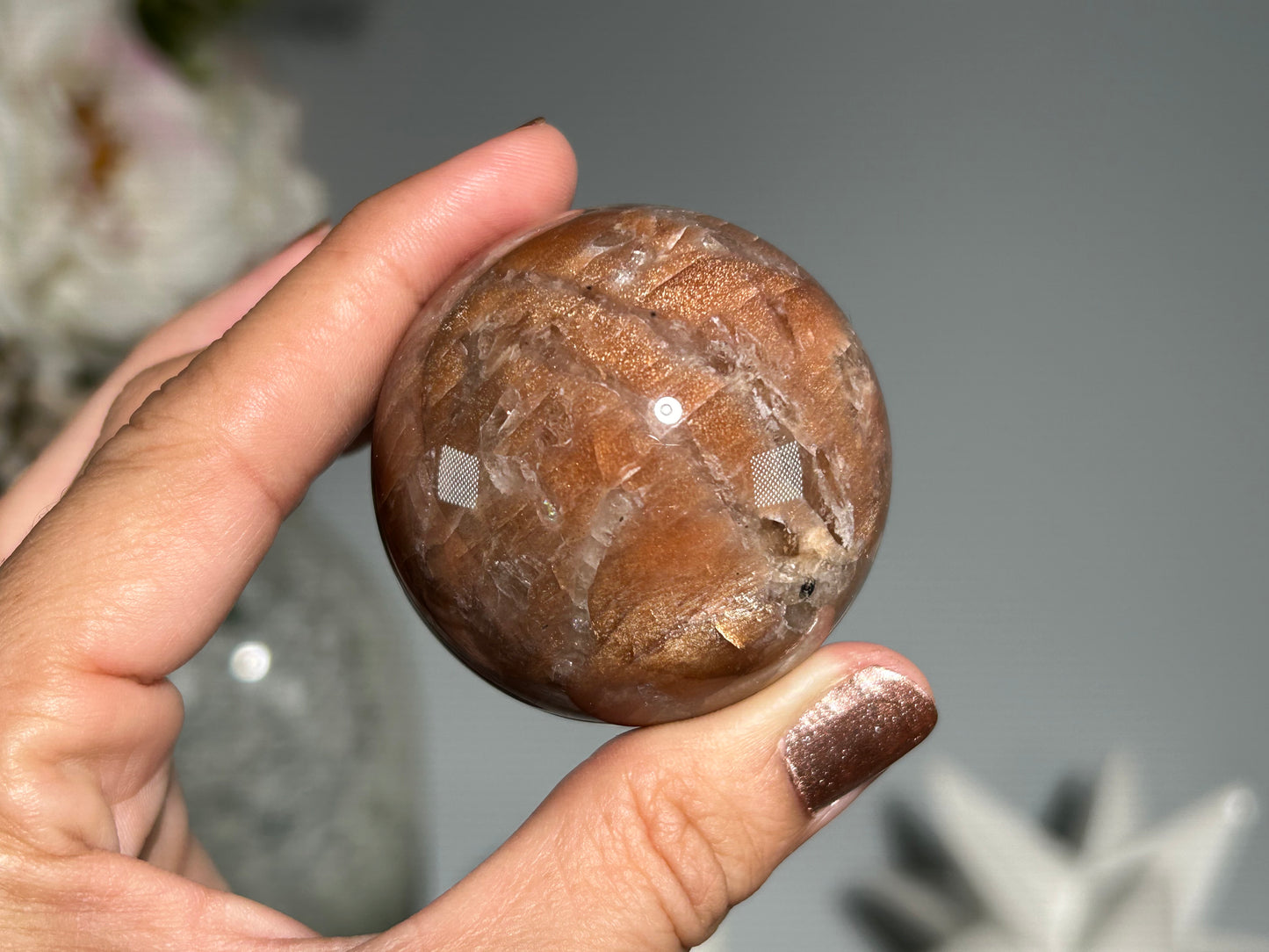 Confetti Sunstone Sphere ( 1.8", 47mm)