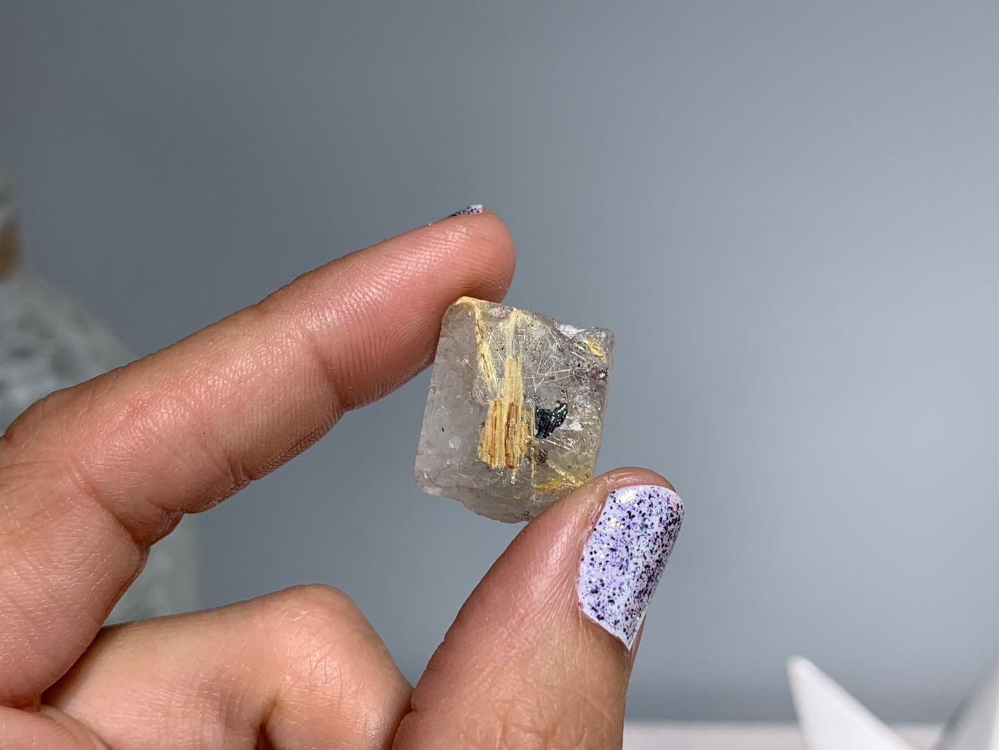 Gold Rutile in Quartz (5-8 grams)