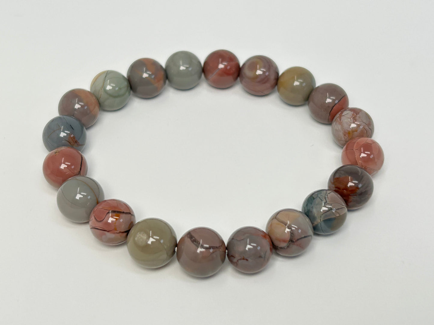 Oil Painting Alashan Agate Bracelet