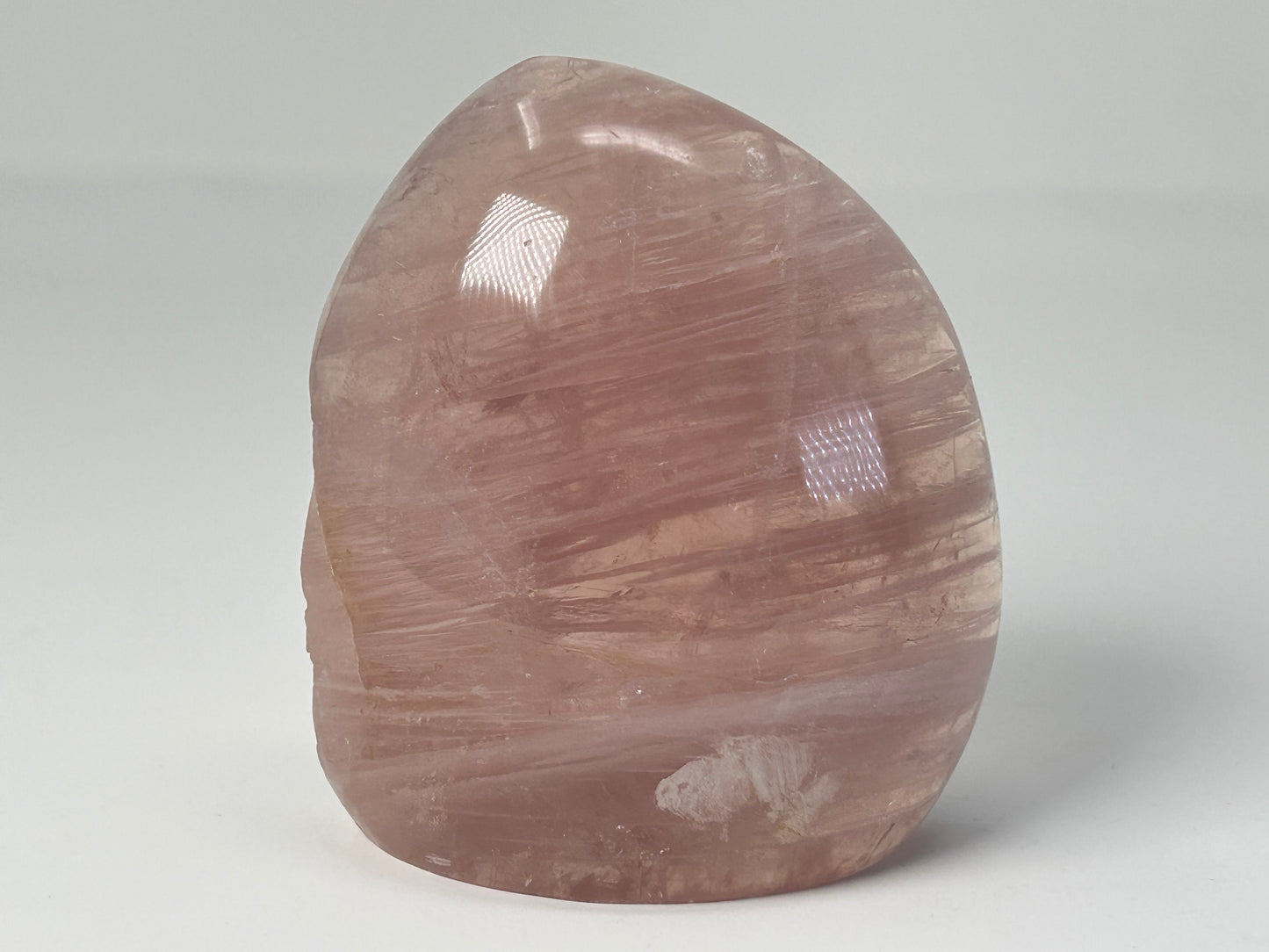 Rose Quartz Half Polished Freeform (4", 102mm)