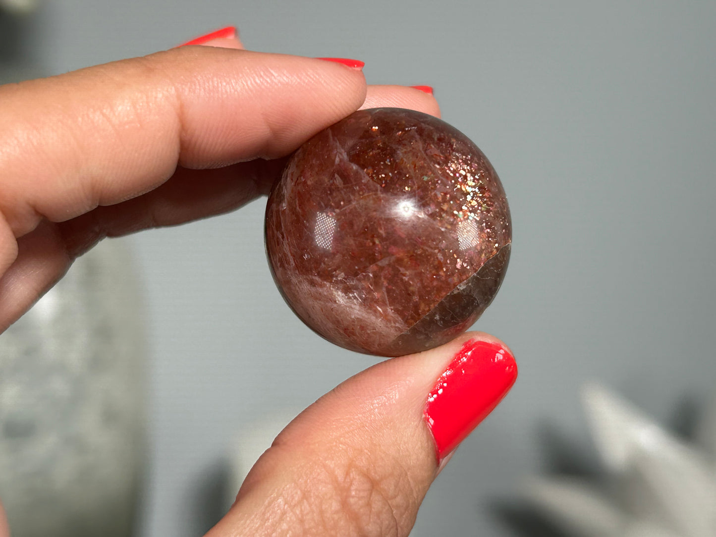 Confetti Sunstone Sphere (1.1", 29mm)