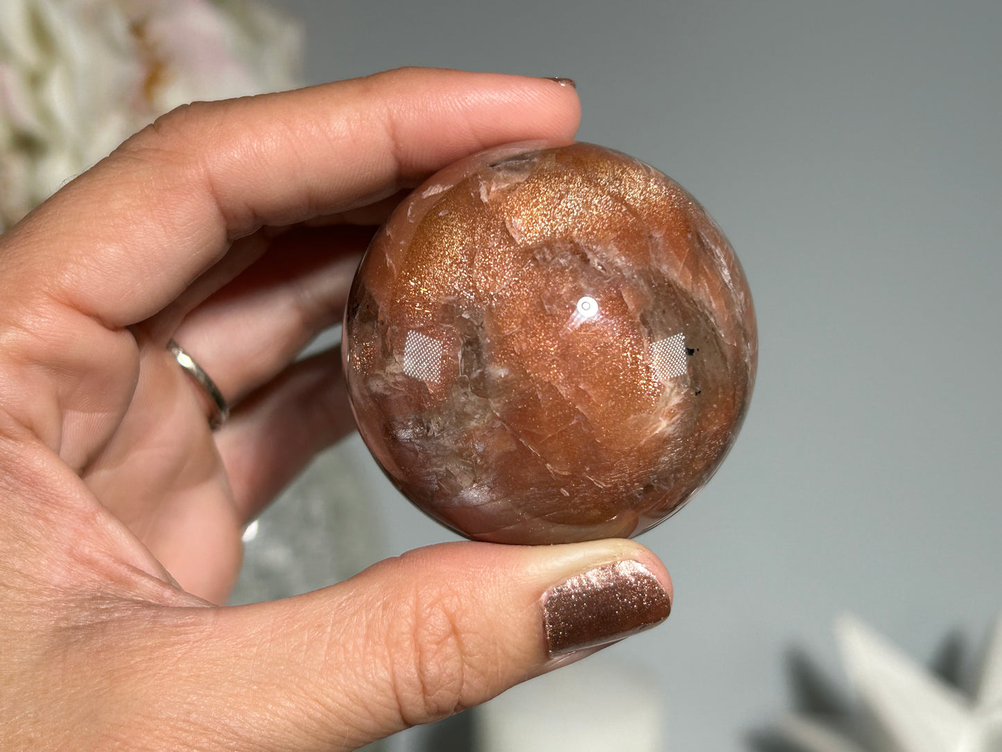 Confetti Sunstone Sphere (1.9", 48mm)