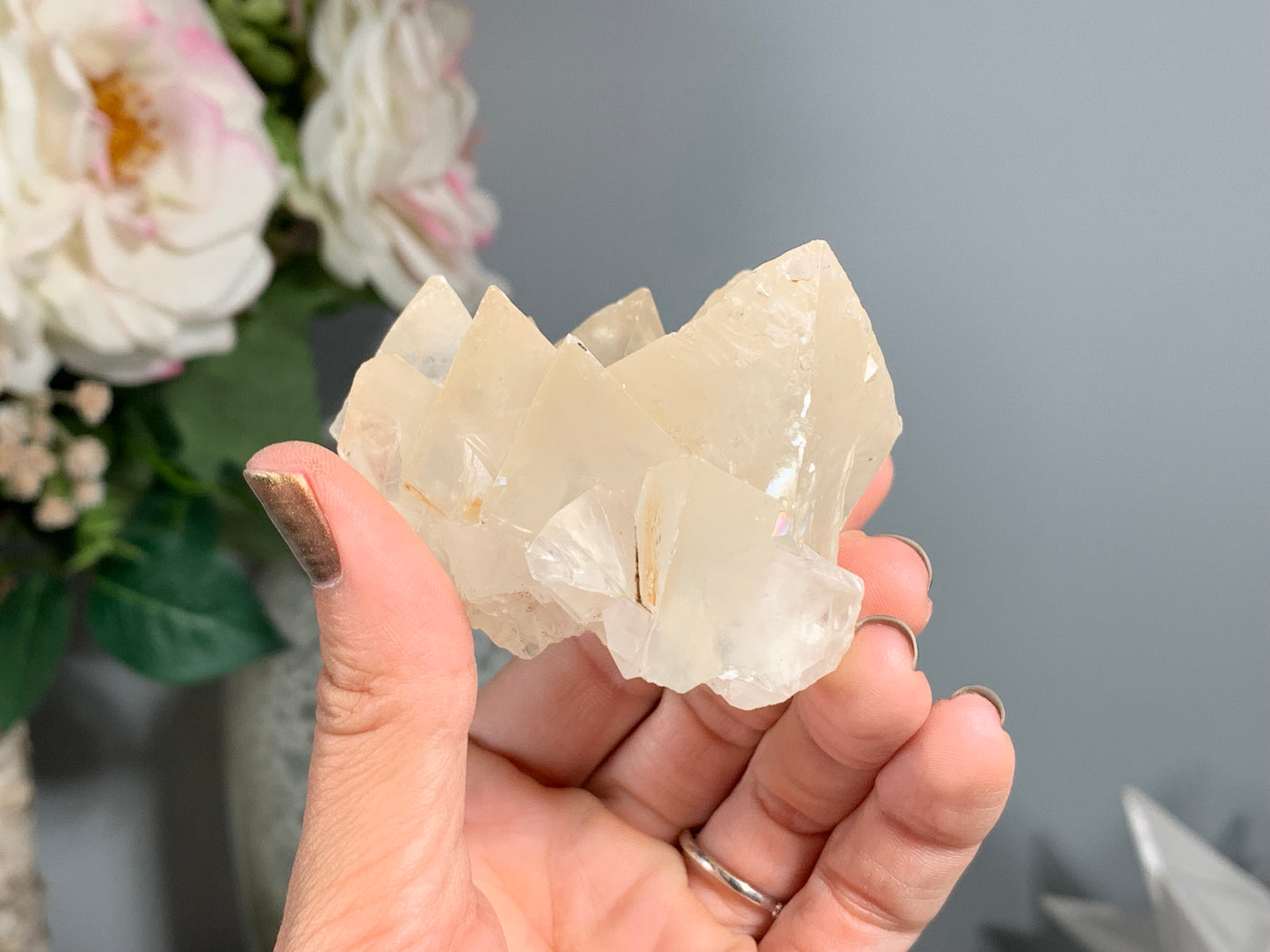 Natural Premium Calcite Flower (2.5", 63mm)